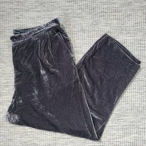 Madewell Pants Womens XL Velvet Tapered Pleated  High Rise Ankle Gray